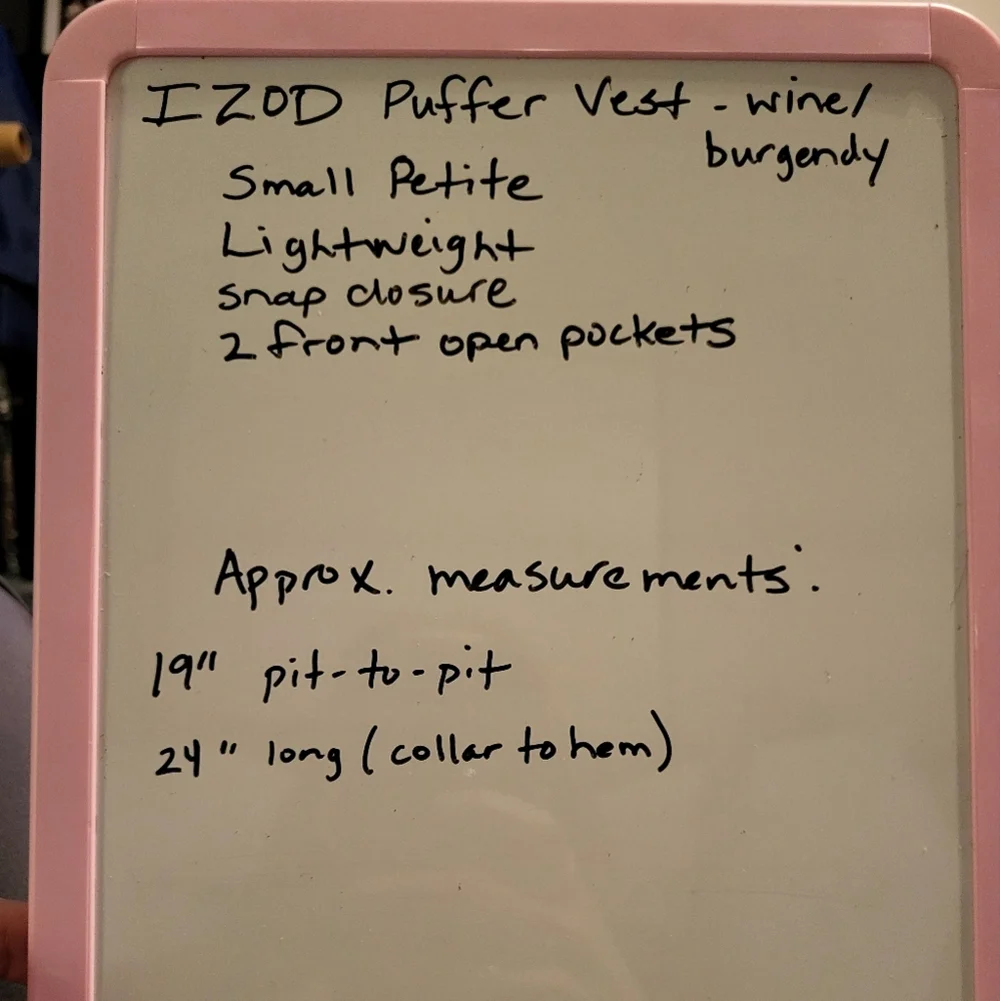 🩷 3/$15 IZOD - WOMEN'S QUILTED LIGHTWEIGHT QUILTED PUFFER VEST SMAL… - Picture 7 of 7